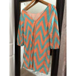 Pink Owl BOUTIQUE  All The Right Moves Chevron Dress Size Medium NWT‎ Photo 1