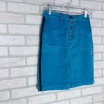 Anthropologie Pilcro Chino Pencil Skirt in Sky Blue Size 2 Photo 4