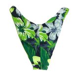 Aerie  Bikini Bottom Cheekier High Cut Floral Green Blue XL Photo 1