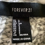 Forever 21 chunky knit long sleeve wide collar wrap sweater gray white size S Photo 4