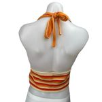 SheIn Orange Crochet Knit Sleeveless Halter Cami Camisole Crop Tank Top Size 12 Photo 1