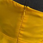 TCEC  Yellow Ruched Peplum Blouse Photo 4