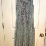 CAbi 🌸🌼LNC  Garden Party Maxi Dress Mixed Print Ruffle Spring Size 10 Photo 3