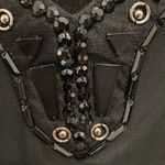 Black sleeveless sheer dress w/rhinestones. Size M Size M Photo 7