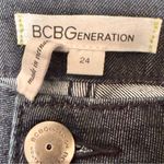 BCBGeneration Blue Jeans w/ Black Quilted Leather Accents Sz 24 Photo 2