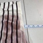 J. McLaughlin XS Striped Sweater Cotton Modal Soft White Chocolate Brown LS Photo 8