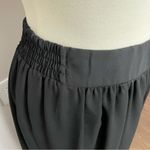 Vintage Clio Pants Wide Leg Palazzo Culottes Cropped Elastic Waist Lined Black Size M Photo 7