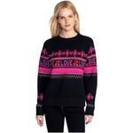 Johnny Was  The Fairisle Sweater Black Live Bling Cashmere Wool Blend XL Photo 1
