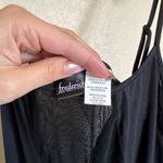 Frederick's of Hollywood  Vintage 90s Y2K Spiral Sheer Maxi Dress Sz L Black Mesh Photo 4