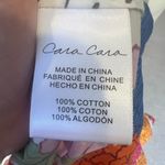 Cara Cara Heidi Smocked Top Shirt Womens S Blue Red Floral Peplum Cotton Pink Photo 5