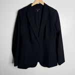 Ann Taylor NWOT The Long One-Button Blazer in Bi-Stretch Black Size 10 Workwear Photo 1