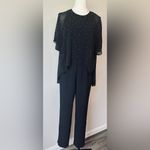 Trina Turk New  Black Kaizen Rhinestone Embellished Popover Black Jumpsuit Size 2 Photo 5
