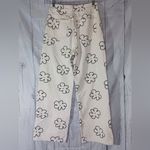 Floral Print Off White Jeans Size 25 Photo 1