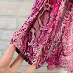 Rocco Sand NWT Lexi Pink Snake Print Wrap Dress Size S Photo 7