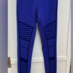 Alo Yoga High Waist Flocked Moto Leggings- Sapphire Photo 1