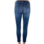 7 For All Mankind Blair Women's Blue Frayed Mid Rise Skinny Denim Jeans Pants S Photo 1