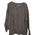 Aerie Size Small Dark Grey Gray Green Long Sleeve Oversized Sweater Soft Comfy Photo 0