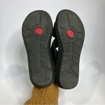 Rockport black leather cross cross sandals adjustable back strap women’s size 7‎ Photo 6