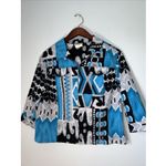 Ny Collection Artsy Zip Up Jacket Women's 12 Lightweight Front Pockets‎ Lagenlook 3/4 Sleeve Photo 0