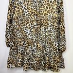 Altar'd State NWT  Leopard Print Long Sleeve Flowy Tiered Mini Dress Size S Photo 2
