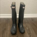 Hunter Women’s  Original Gloss Tall Gray Waterproof Rain Boots, Size US5M/6F Photo 6