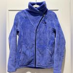 The North Face Purple zip up fleece jacket, size small Photo 0
