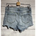 Womens Kancan Cut Off Shorts Cotton Mid Rise Size Large Blue Photo 1