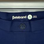 Betabrand Straight-Leg Two-Pocket Dress Pant Yoga Pants Navy Size Medium Long Photo 4
