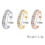 Boutique NEW White Gold‎ Filled Adjustable Pinky Toe Midi Channel Band Ring Photo 14