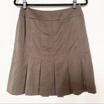 Carlisle  100% Wool Brown Pleated Skirt Size 4 Photo 0