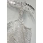 Forever 21  White Lace-Up Eyelet Bustier Crop Top -‎ Size S Photo 1