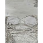 Becca 2 Crochet Tankini Swim Tops V Neck Removable Pads Black White Size M and D Photo 7