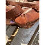 Harbour 2nd Leather Brown Crossbody Distressed Buckle Purse Photo 4