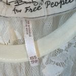 Free People  Cream Cold Shoulder Lace Cover Up Blouse Swimsuit Cover Size XS/S Photo 7
