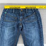 Set/2 MEK Denim Keros Skinny Super Bell Low Rise Flare Jeans Patchwork Dk Rinse Blue Size 24 Photo 12