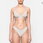 SKIMS  COTTON JERSEY TSHIRT BRA - LIGHT HEATHER GREY 38DD NWOT Photo 2