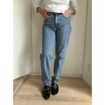 Calvin Klein Jeans 90s  Stone Light Wash W 28 High Rise Straight Leg Mom Jean USA Photo 8