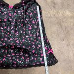 Victoria's Secret Victoria’s Secret floral coquette y2k satin bow top Photo 3