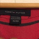 Tommy Hilfiger 💙SALE 3/$25 BOATNECK STRIPED RED DENIM STRETCH KNIT DRESS Photo 1