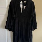 ASOS NWT Black Frill Bat-sleeve Romper Photo 0