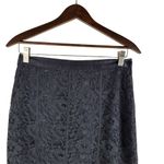 Club Monaco  Floral Lace Silk Lining Pencil Skirt Black Size 6 Photo 1