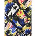 Talbots  Cotton Blend Tropical Print 3/4 Sleeve Cardigan Size Large Photo 7