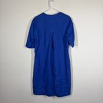 Haris Cotton 100% Linen Blue Dress Size Medium Photo 3