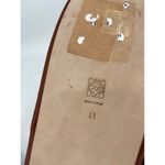 Loewe Logo Embossed Brown Leather Round Toe Slip On Slippers Size 41 Photo 7