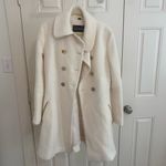 Guess Double Breasted Women's Elegant Cream Pea Coat Photo 1