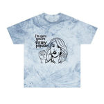 Handmade  Graphic Blue Tie-Dye Tee – “I'm Sure You're Very Popular” Shirt Size 2X Photo 0