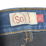 SO  Juniors Denim Jean Shorts Blue Pockets Stretch Casual Summer Size 13 Photo 3