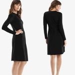 MM.LaFleur  The Ellis Dress Textured Ponte Black Size 6 Photo 1