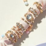 Urban Outfitters 8pc ethereal ring set  Photo 0