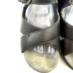 Dansko Women's Black Leather Buckle Strap Comfort Sandal Size US 9.5-10 EU 40 Photo 2